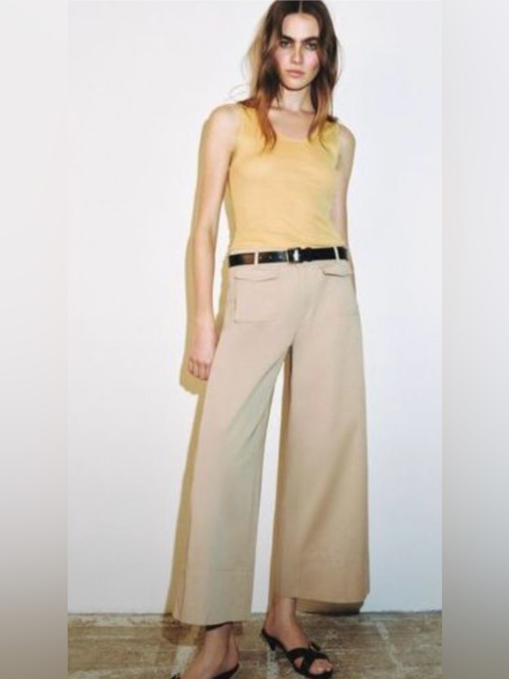 ZARA Z1975 Culotte Denim Wide Leg Pants